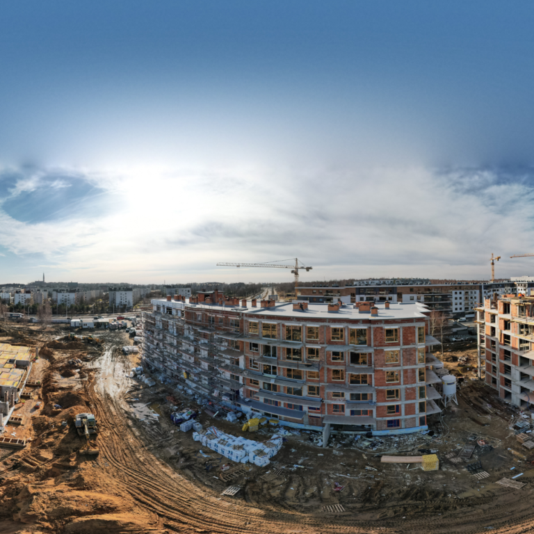 Panorama - osiedle Nowa Częstochowa w budowie
